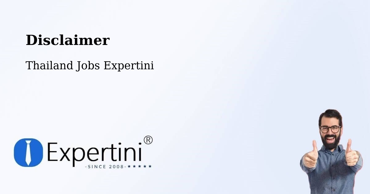 Disclaimer – Amphoe Phichai - Thailand Jobs Expertini